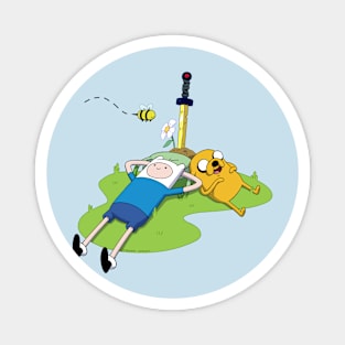 Finn and Jake Relaxing Magnet
